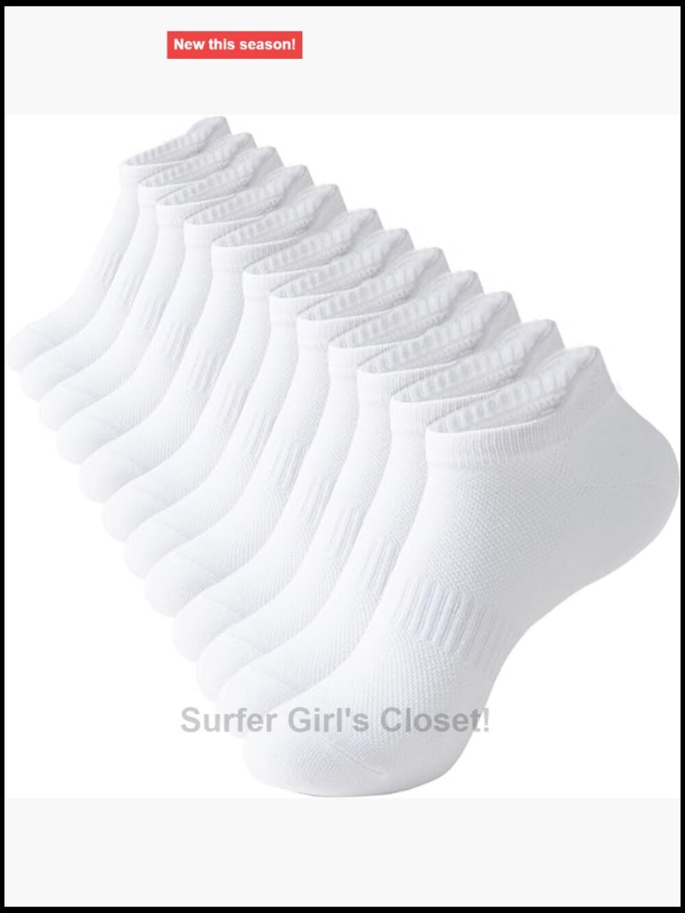 Women's Athletic Running Low Cut Ankle Socks with Tab 6 Pairs Cotton